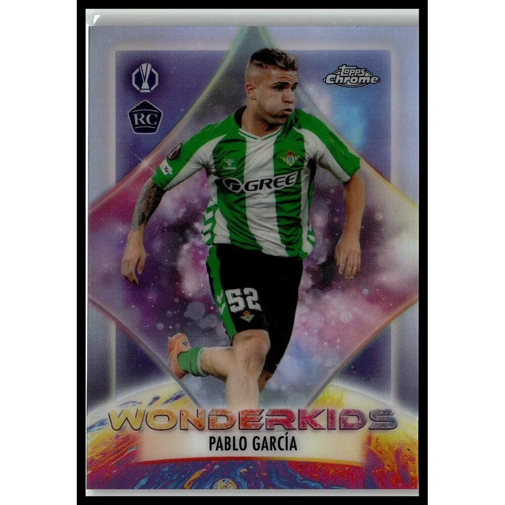 2025-26 Topps Chrome UEFA Pablo García #WK-16 Betis Wonderkids